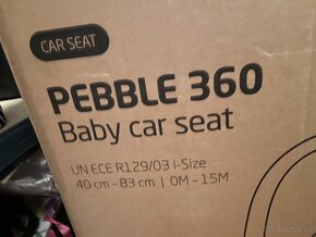 Autosedačka Maxi Cosi Pebble 360 NOVÁ + balík oblečení - 10