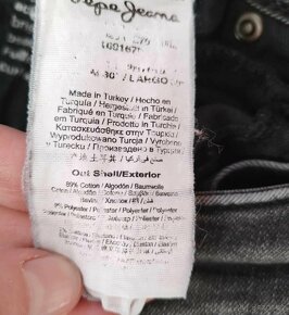 Dámské skinny rifle džíny Pepe Jeans Pixie šedé 27/30 - 10