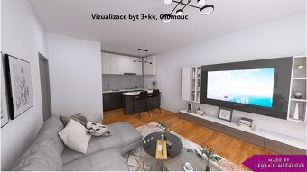 Pronájem, byt 3+kk, 100 m2, velká terasa,garážové stání Olom - 10