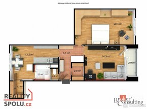 Prodej, byty/2+1, 49 m2, Podlesí 538, 46342 Hodkovice nad Mo - 10