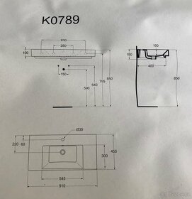 Umyvadlo Ideal Standard Strada 910x455x150 - 10