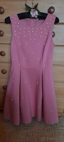 Orsay společenské krátké šaty s perličkami - 10