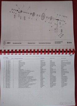 Kombajn E 514 návod + kat. dílů + katalog dílů motor IFA - 10