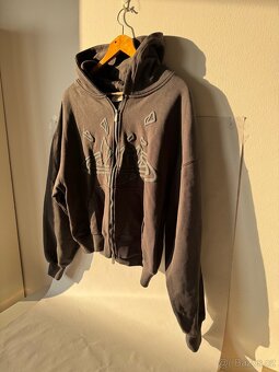 Opium Broken Planet Hoodie Grey Black - 10