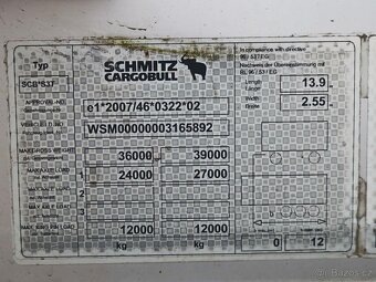 Schmitz CARGOBULL SCB S3T, STANDARD, 33 PALET, TŘÍSTRANNÁ SH - 10