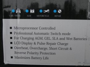 Automatická inteligentní nabíječka autobaterií 12V-8A,24V-4A - 10