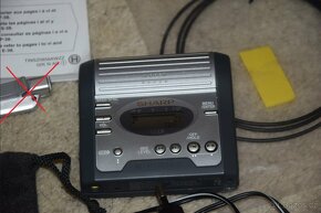 Minidisc SHARP MD-MT270,MDLP, media,sluch, manual, dig.kabel - 10