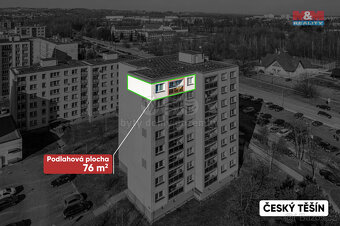 Prodej bytu 4+1, 76 m², Český Těšín, ul. Polní - 10