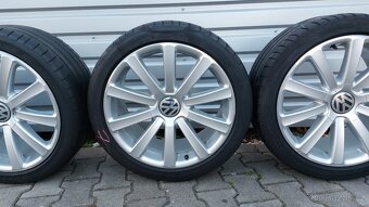 Alu kola 5x112 R19 vw r line letní pneu - 10