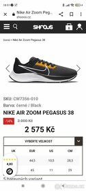 Nové pánské tenisky Nike Air zoom pegasius 38, vel 44 - 10