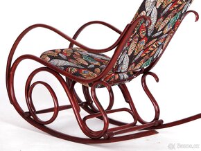 Houpací křeslo Thonet po přečalounění. - 10