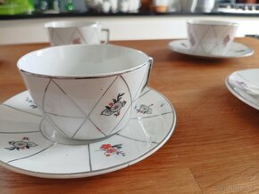 KUBISTICKÝ PORCELÁNOVÝ ČAJOVÝ ŠAPO SET CCP JM PORT DE LA CZE - 10