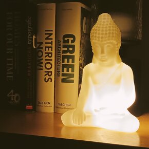 Svítící Buddha, LED lampa - 10