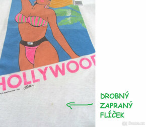 Originál vintage 80's triko California - Hollywood - 10