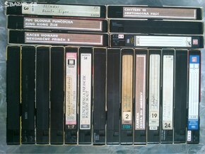 VHS kazety, cena za krabici 1kg - 10