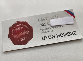 NŮŽ UTON - HOMBRE - LIMIT. EDICE - 300 KS MIKOV - 10