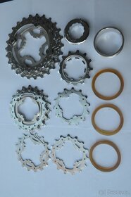 vintage kazeta CAMPAGNOLO RECORD / CHORUS pastorky 9 převodů - 10
