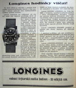 První československé pilotní letecké hodinky LONGINES + box - 10