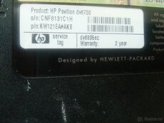 Notebook HP Pavilion dv6700 za 299,- - 10