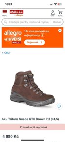 Turistické boty Aku Tribute Suede GTX Brown - 10