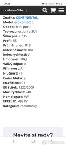 235/55/18-Continental Eco contact 6-NOVÉ - 10