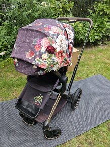 Cybex e-Priam Rosegold + Spring Blossom Dark set - 10