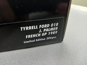 F1 TYRRELL FORD 018 CAMEL - PALMER GP FRANCIE 1989 1:18 č.2 - 10