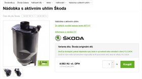 Nádobka s aktivním uhlím 1J0201801C, 1J0201801K - 10