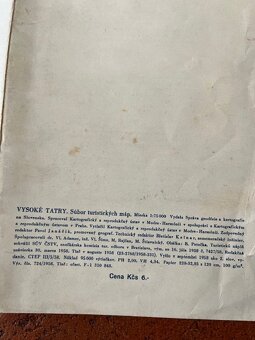 Staré turistické mapy, r. 1958, 1959 a 1971 - 10