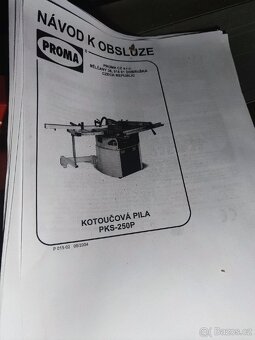 PKS-250P - Kotoučová pila s pojezdem PROMA - 10