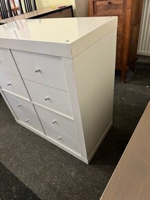 Hezký bílý regál IKEA KALLAX-EXPEDIT se šuplíky - 10