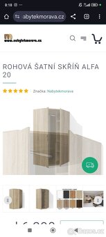 Rohová šatní skrin - 10