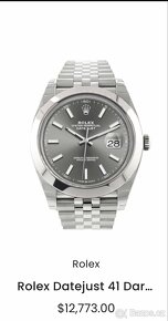 rolex datejust rhodium dial -predané - 10