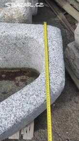 Kamenná stírka, kamenka, koryto, 128x67x60 cm - 10
