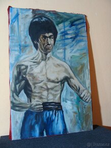 Plátno Bruce Lee - autor R. Dička 1996 - 10