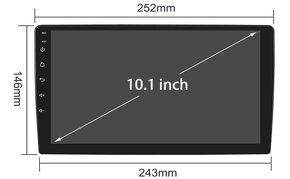 2din autorádio Volkswagen 10.1" Multimedia - 1/16GB - 10