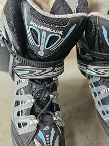 Kolečkové inline brusle Rollerblade vel. 39, UK 6 za 400,-Kč - 10