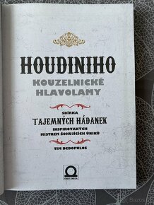 Nová kniha Houdiniho kouzelnické hlavolamy - Tim Dedopulos - 10