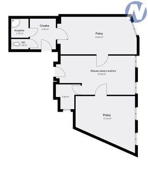 Pronájem restaurace 103m2 s bytem 3+kk, Vlachovo Březí - 10