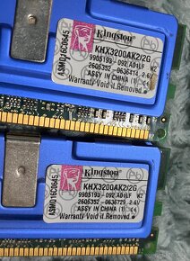 Paměti RAM do PC, typu DDR, DDR2 a DDR3, cena za vše - 10