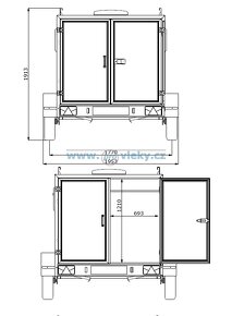 Přívěs skříňový 2,52x1,5x1,2m 750kg TOM131 - 10