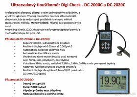 Ultrazvukový tlušťkomer DIGICHECK DC-2020C - 10