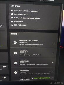 Herní Notebook Lenovo legion 5 Pro, RTX 3070, Ryzen 7. - 10