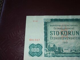 INVESTIČNÍ BANKOVKY, VZÁCNÉ VARIANTY 100 KČS 1961 - 10