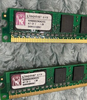 Paměti RAM do PC, typu DDR, DDR2 a DDR3, cena za vše - 10