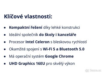 Nový,orig.zabalený Acet Chromebook 311 (CBOA311-1H-C3FQ) - 11