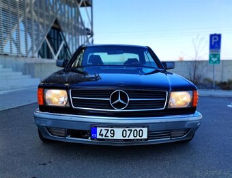 MERCEDES SEC 500 W126, ČERNÝ INTERIÉR, PO SERVISE, NOVE STK - 11