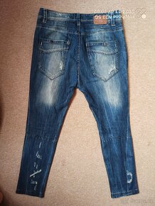 Harémky - nasrávačky - baggy zn."DENIM BRAND" - 11