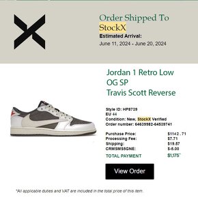 Jordan 1 Retro Low OG SP Travis Scott Reverse Mocha - 11