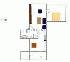 Pronájem bytu 2+1, 71m², ul. Tusarova, Praha 7 - Holešovice, - 11